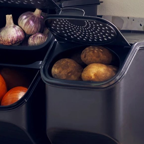 New Tupperware Potato Smart Container Modular Mate Access Black - Picture 5 of 5